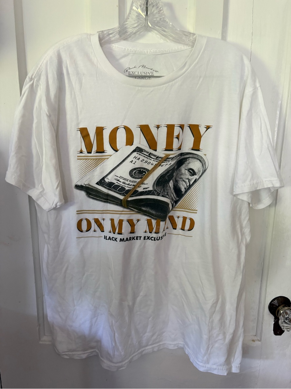 Money On My Mind Graphic Tee - White